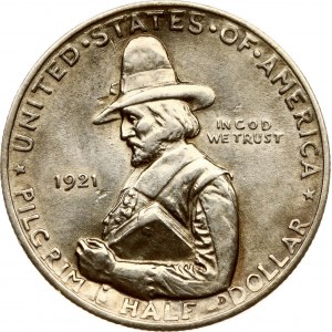USA 1/2 Dollar 1921 Pilgrim Tercentenary