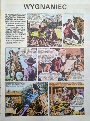 Outlaw - comic book - based on the novel by Arkady Fiedler - Robinson's Island, 1st edition, Warsaw 1988