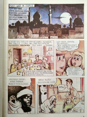 In Desert and Wilderness - a comic book based on the novel by Henryk Sienkiewicz, 1st edition, Warsaw 1990