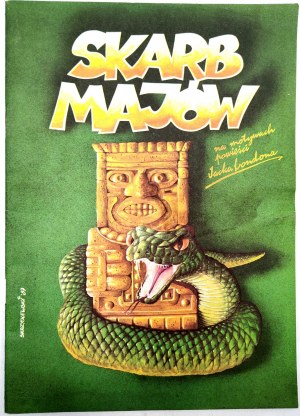 Treasure of the Mayans - comic book - based on the novel by Jack London, 1st edition, Warsaw 1989
