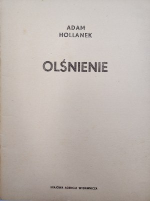 Hollanek A. - Dazzle - Edition I, Warsaw 1982