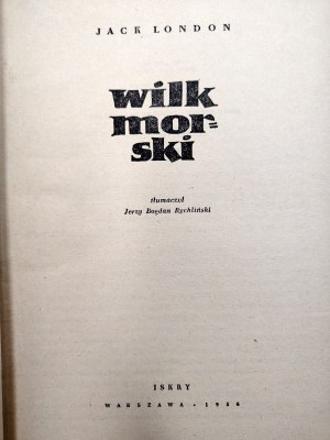Jack London - The Sea Wolf - Warsaw 1956