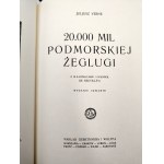 Verne J. - 20.000 mil podmorskiej żeglugi - z 19 ilustracjami i okładką De Neuville'a, Warszawa 1928 [ reprint]
