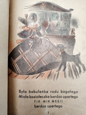 Koziołeczek - illustrated by Jan Marcin Szancer, Warsaw 1946 [ First Edition I].