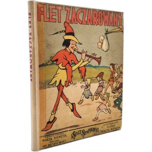 Walt Disney - Flet zaczarowany - ilustracje Walt Disney, Warszawa 1948