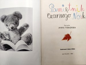Porazinska J. - Pamiętnik Czarnego Noska - Warsaw 1964, Wydanie I, Il. Adam Kilian