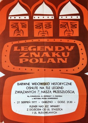 Poster - Legends of the Polan sign - Gniezno 1976 proj. W. Idzikowski