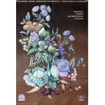 Poster - Provincial Union of Horticultural and Beekeeping Cooperatives in Poznań - Poznań 1976 [ Owoce na wszystkich stołach].