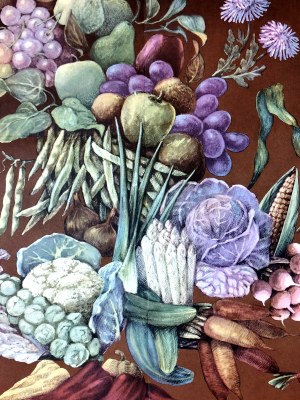 Poster - Provincial Union of Horticultural and Beekeeping Cooperatives in Poznań - Poznań 1976 [ Owoce na wszystkich stołach].