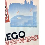 Poster - Exhibition of the Craft Fair of the Krakow Province - Krakow 1947, designed by Witold Chomicz