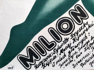 Romuald Socha - movie poster - Millionaire -1977 [ Janusz Gajos, Jadwiga Andrzejewska].