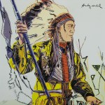 Andy WARHOL (1928-1987) Indianin w barwach wojennych z serii „Kowboje i Indianie”