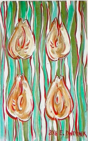 Edward Dwurnik(1943-2018),Tulipany