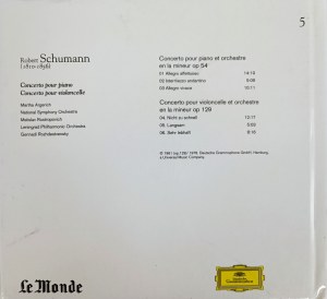 Robert Schumann, Piano Concerto, Cello Concerto (CD)