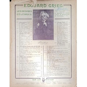 Edvard Grieg - Słynne utwory (na fortepian), wydanie około 1900-1910 (nuty)