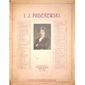 I. J. Paderewski - [title unknown] (solo piano), 1838 (notes).