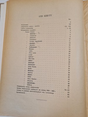 LIVOVSKO VOIVODSHIP - Index of localities of the Republic of Poland TOM XIII