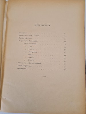 NOWOGRÓDZKIE VOIVODSHIP - Skorowidz miejscowości Rzeczpospolitej Polskiej TOM VII PART 1, Part 2 Wileńska Land