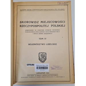 WOJEWÓDZTWO LUBELSKIE - Skorowidz miejscowości Rzeczpospolitej Polskiej TOM IV