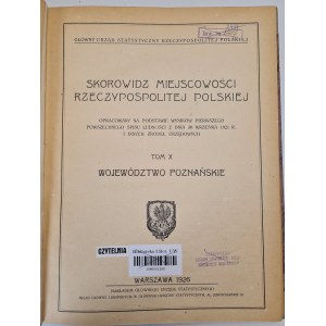 POZNAŃ VOIVODSHIP - Index of localities of the Republic of Poland TOM X