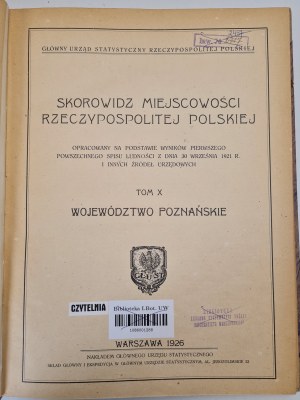 POZNAŃ VOIVODSHIP - Index of localities of the Republic of Poland TOM X