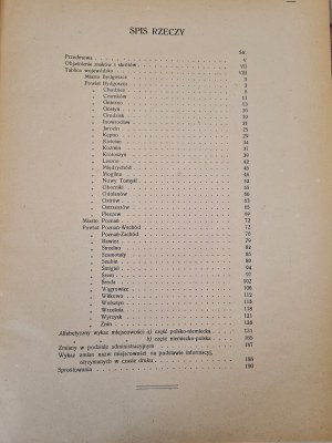 POZNAŃ VOIVODSHIP - Index of localities of the Republic of Poland TOM X