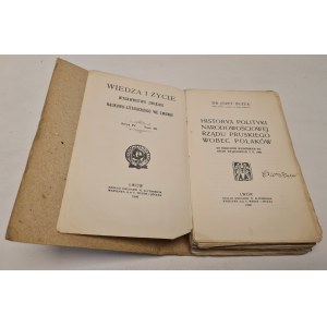 BUZEK Józef - HISTORYA POLITYKI NARODOWOŚCIOWEJ RZĄDU PRUSKIEGO WOBEC POLAKÓW Wyd.1909