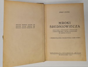 Putek Józef - Mroki średniowiecza Warsaw 1947