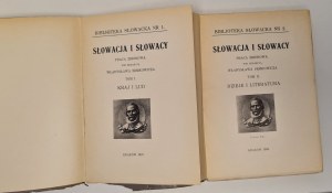 Semkowicz Władysław - Slovakia and Slovaks. A collective work edited by ... Vol. 1-2. Cracow 1937-1938