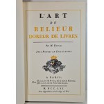 DUDIN M. - L'ART DU RELIEUR DOREUR DE LIVRES avec figures en taille-douce w języku francuskim. SZTUKA INTROLIGATORSWA PIĘKNA EFEKTOWNA SKÓRZANA OPRAWA