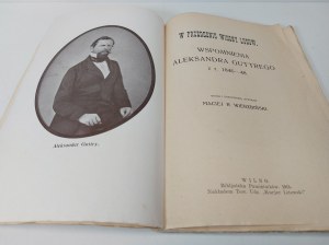 GUTTRY Alexander - IN FRONT OF THE SPRING OF THE PEOPLE. MEMOIRS OF THE R. 1846-48 WILNO 1913
