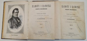 SZYMANOWSKI W. - RAMOTY I RAMOTKI AUGUSTA WILKOŃSKI TOM I-II, ed.1873 Illustrated edition!