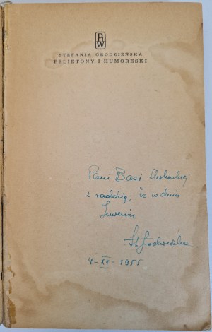 GRODZIEŃSKA Stefania - FELIETONY I HUMORESKI Dedication by the Author Edition I Illustrations