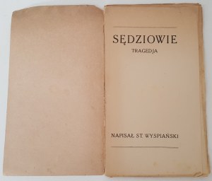 WYSPIAŃSKI Stanisław - SĘDZIOWIE Tragedja Wyd.1920