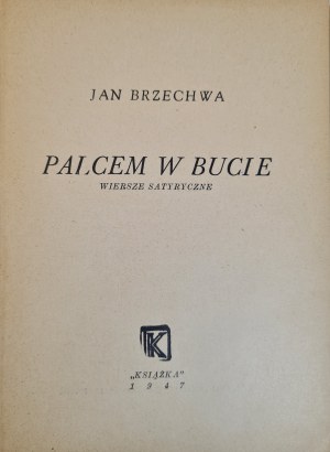 BRZECHWA Jan - PALCEM W BUCIE Satirical Poems.