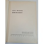 ŁOZA Stanisław - CZY WIESZ KTO TO JEST, Warszawa 1938