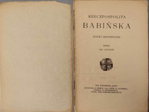 LECHOÑ Jan - BABIÑ's RZECZPOSPOLITA Historic Chants