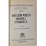 PRACA ZBIOROWA - WIECZÓR POEZJI DRUGIEJ EMIGRACJI Tom.X