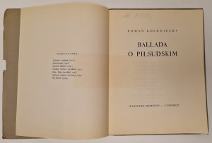 Koloniecki Roman - Ballad about Pilsudski. Warsaw 1935.