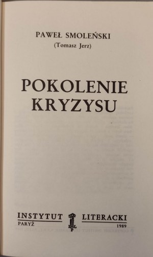 SMOLEÑSKI Pawel (Tomasz JERZ) - THE CRISIS POOL.
