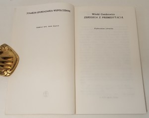 GOMBROWICZ Witold - ZBRODNIA Z PREMEDITATION Edition 1