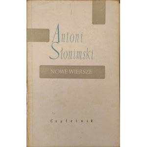 SŁONIMSKI Antoni - NOWE WIERSZE Wydanie 1 Portret autora KONARSKA