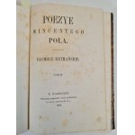 POL Wincenty - PACHOLE HETMAŃSKIE. POEZYE Tom I-II , Wyd. 1862 Pierwsze wydanie