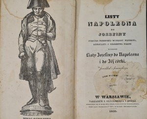 NAPOLEON'S LETTERS TO JOSEPHINE Volume I Published 1835