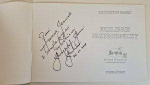 KMIEĆ Krzysztof - EKSLIBRIS PRZYRODNICZY with dedication from the Author, ed.2007 [prints].