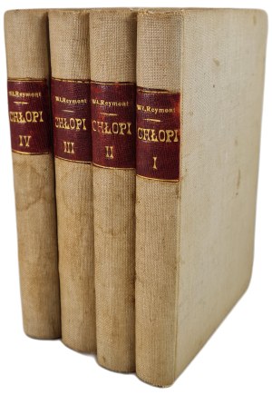 REYMONT Władysław - CHŁOPI Volume I-IV Wyd. Gebethner i Wolffa