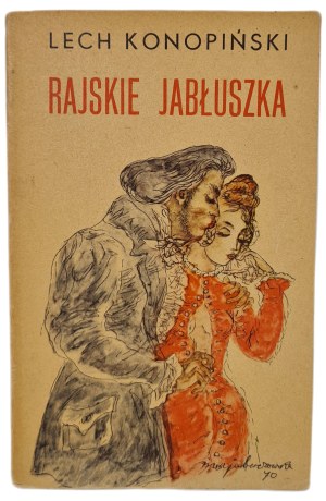 KONOPIŃSKI Lech - RAJSKIE JABŁUSZKA Fraszki, illustrated by Maja Berezowska, EDITION 1 of 1971.