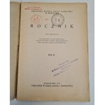 ROCZNIK Rok III Bibljoteka Wyższej Szkoły Handlowej w Warszawie, 1927 [Zawiera 3 rozprawy naukowe]