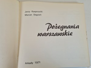 KASPRZYCKI Jerzy - WARSAW Farewells Drawings by M. Stępień Issue 1