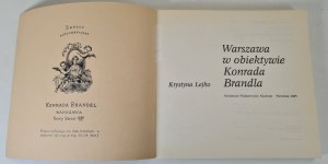 LEJKO Krystyna - WARSAWA W OBIEKTYWIE KONRAD BRANDLA, Issue 1 of 1985. [PHOTOGRAPHS]